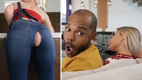 BBC is pulverizing curvy light-haired mega-slut in the kitchen